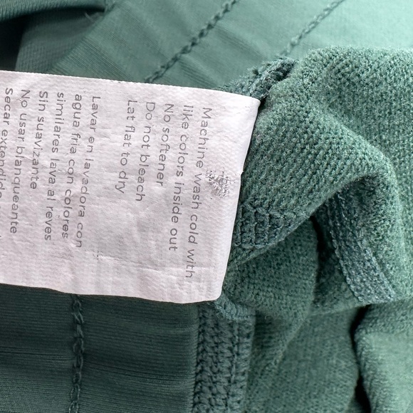 Fabletics Women's Sz M Athletic Leggings Drawstring Pockets Green X1 - Picture 6 of 6